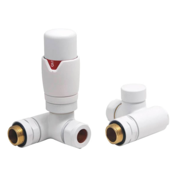 Towelrads Corner Dual Fuel TRV & Lockshield