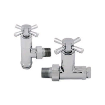 Abacus Ultima Quattro 15mm Chrome Manual Radiator Valve Set