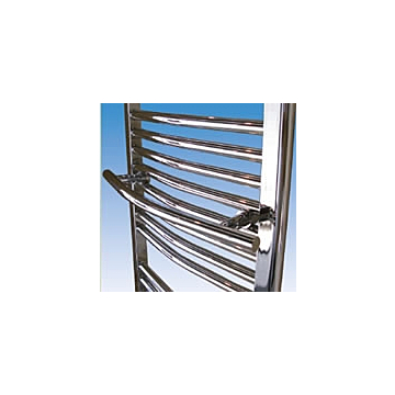 Abacus Radius White 600mm Towel Hanger