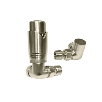 Abacus Ultima TRV8 15mm Corner Brushed Nickel TRV and L/shield Set