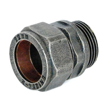 Abbey 22mm Pewter Compression Adaptor