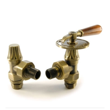 Abbey Traditional Angled Throttle Lever Radiator Valves