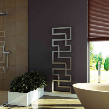 Aeon Maze Brushed Matt Stainless Steel Towel Rails