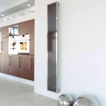 Aeon Stria Brushed Stainless Steel Radiator