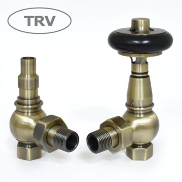 Amberley Thermostatic Radiator Valve and Lock-shield