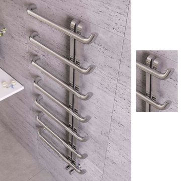 Apollo Garda Curve Plus Polished Stainless Steel Towel Warmer