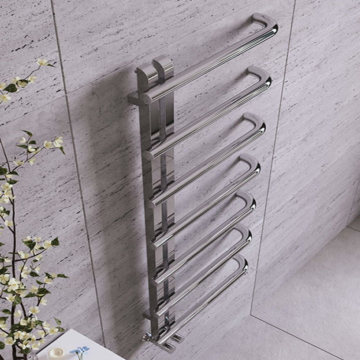 Apollo Garda Curve Polished Stainless Steel Towel Warmer