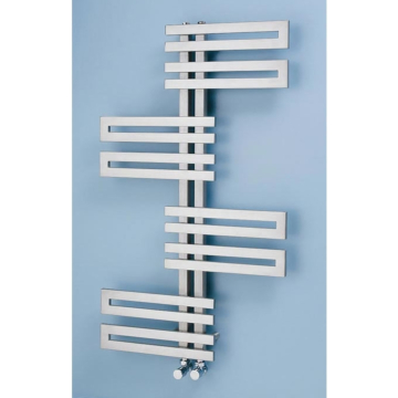 Apollo Genova Wave Brushed Stainless Steel Towel Rails