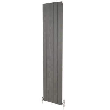 Apollo Malpensa Flat Low Level Aluminium Anthracite 300mm Radiators