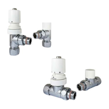 Apollo White Thermostatic Radiator Valve Sets
