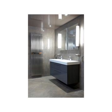 Ben De Lisi Zola Brushed Stainless Steel Towel Radiator with Towel Bar
