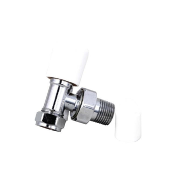 Bolu Angled Radiator Lockshield Valve 15mm