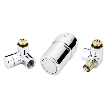 Danfoss RA-URX Chrome Right Hand Sensor Thermostatic Towel Rail Valves