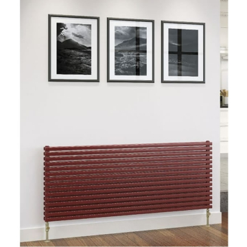 DQ Cube Single Horizontal Dark Grey Texture or RAL Finish Radiators