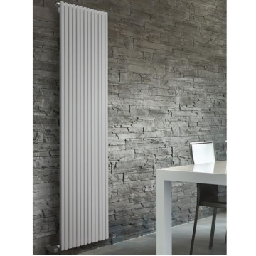DQ Cube Vertical Single Dark Grey Texture or RAL Finish Radiators