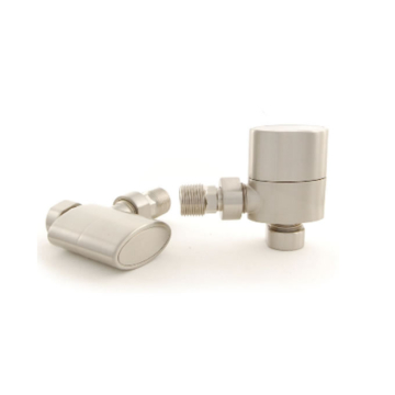 DQ Jupiter Manual Brushed Nickel Angled Valve Set