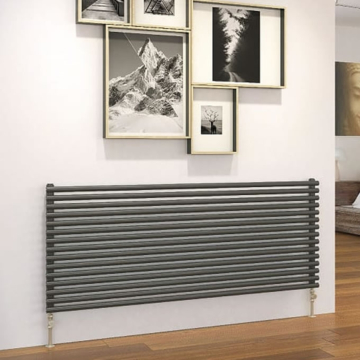 DQ Vulcano Single Horizontal White Radiators