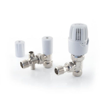 Drayton RT414 Angled TRV with Drain Off - 15mm