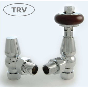 Faringdon Chrome TRV Radiator Valve Sets