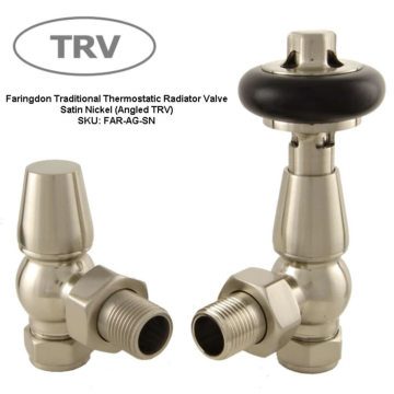 Faringdon Satin Nickel TRV Radiator Valve Sets