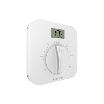 Heatmiser DS1-L v2 Manual Dial Thermostat with Display