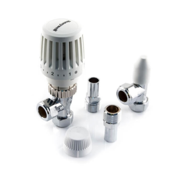 Honeywell Radplan 120 Straight 15mm TRV and Lockshield Valve