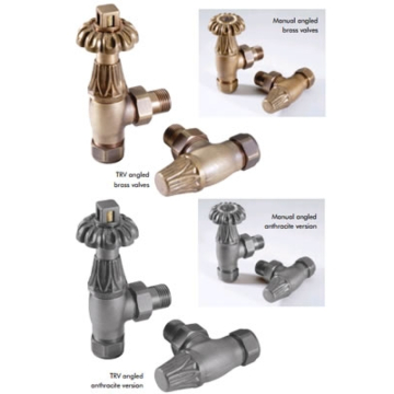 MHS Chartwell TRV 15mm Angled Valve Set