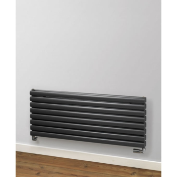 Rads 2 Rails Finsbury Horizontal Radiators in White and Anthracite