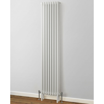 Rads 2 Rails Fitzrovia Vertical White Radiators