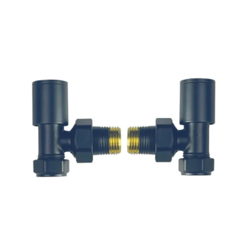 Radox Circulus Matt Black Radiator Valve Sets