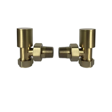 Radox Circulus Brushed Brass Radiator Valve Sets