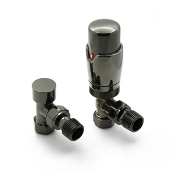 Reina Modal TRV Oiled Bronze Radiator Valve with Lock Shield Valve