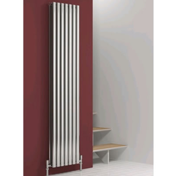 Reina Nerox Vertical Stainless Steel Radiator Single Polished 1800 x 354