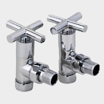 Rome Chrome Radiator Valve Set