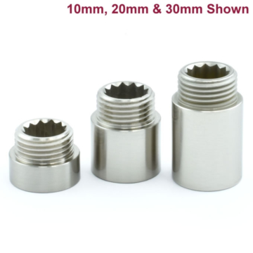 Rigid Satin Nickel Radiator Valve Extensions