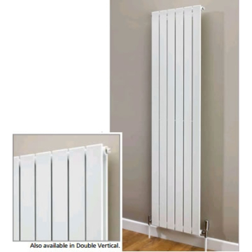 Flat Tube Vertical Double White Radiators