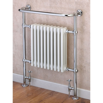 Supplies4Heat Boleyn Floor Standing Towel Rail with Column Radiator