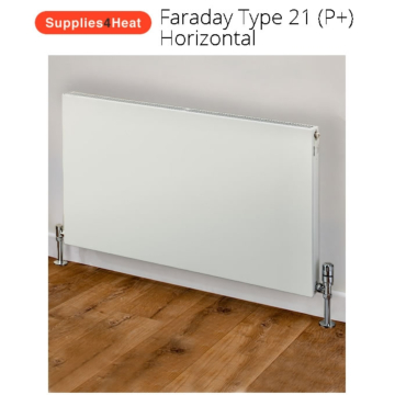 Supplies4Heat Faraday Type 21 600mm High White Radiators