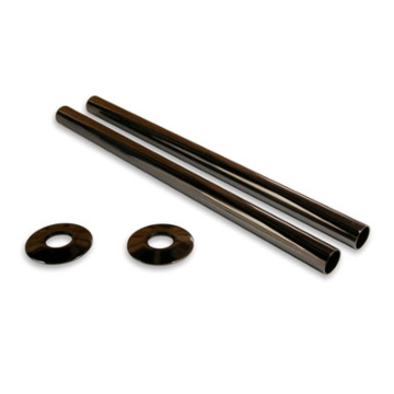 Radiator Pipe Sleeve Kit 130mm Black Nickel - 12 Sets