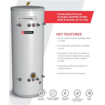 Gledhill Stainless Lite Plus Flexible Buffer Store Cylinders