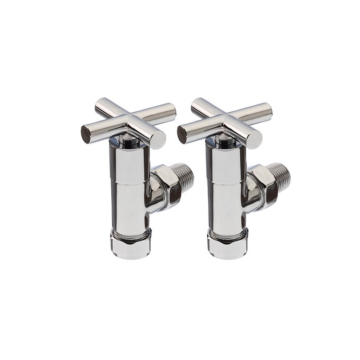 Supplies4Heat Livingstone Chrome Modern Crosshead Manual Valve Set