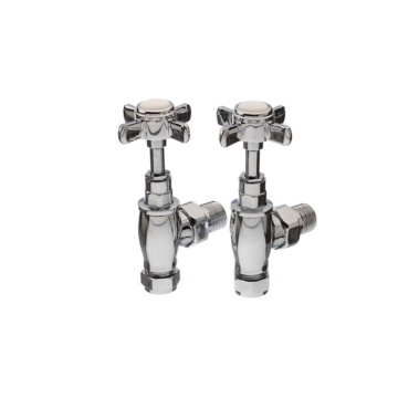 Supplies4Heat Willow Chrome Classic Crosshead Manual Valve Set