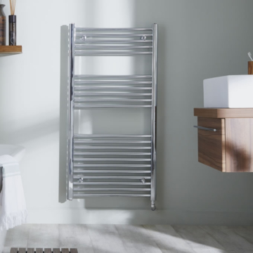 Richmond Electric Straight Chrome Towel Rails
