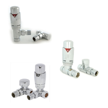Towelrads Chrome Thermostatic Radiator Valve Set