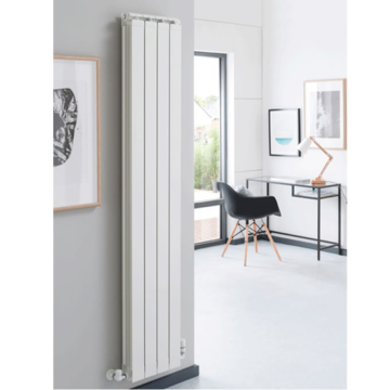 Curve Top Aluminium Radiators in White Finish