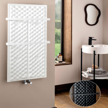The Radiator Company Cuscino Towel Rails with Bar