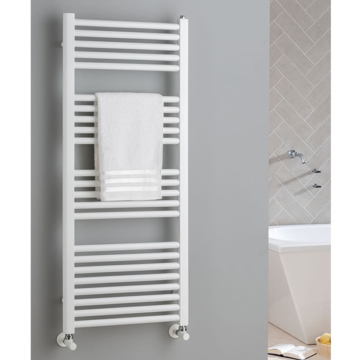 The Radiator Company Poppy White Towel Rails
