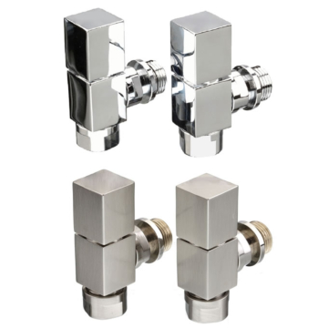 The Radiator Company Mini Cube Angled Radiator Valves (Pair)