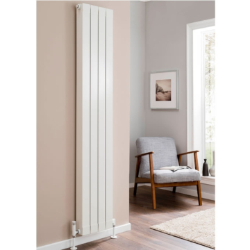 Inspired Flat Top 1046mm High Aluminium Radiators in White Finish