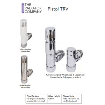 The Radiator Company Pistol TRV Thermostatic Valve Set